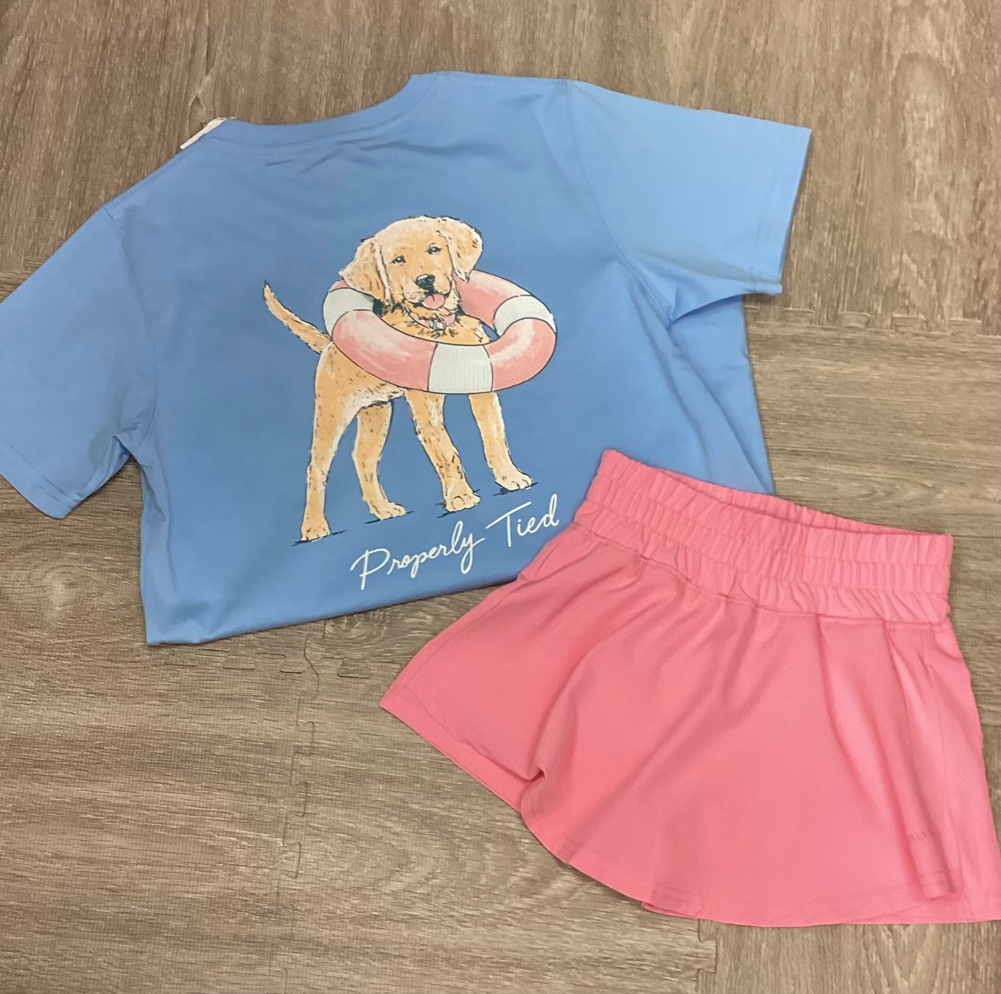 Properly Tied Girls Court Skort Azalea