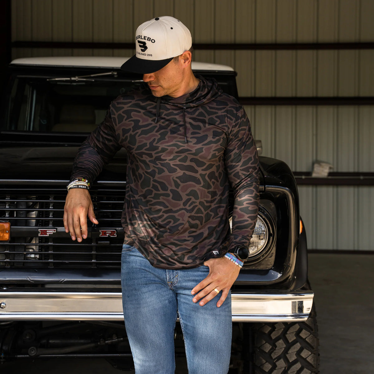 Burlebo Bendita Camo Performance Hoodie