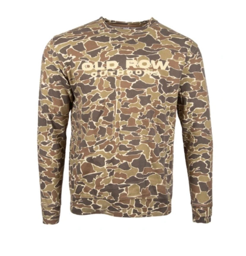 Old Row Outdoors Duck Camo Crewneck Camo