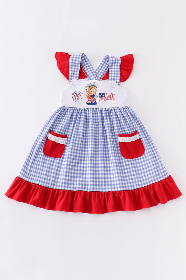 Girl's Patriotic Statue of Liberty Dress