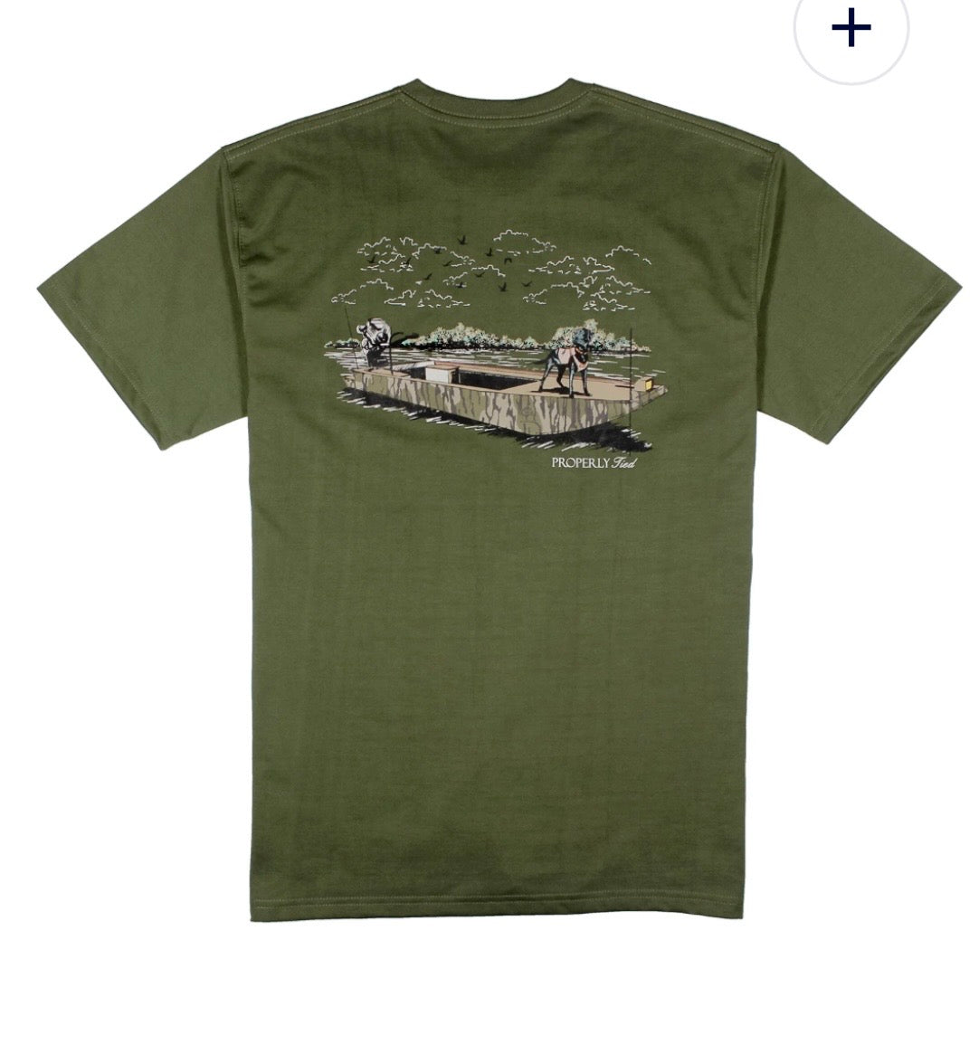 Properly Tied Boat Ride Tee for Boys in Olive