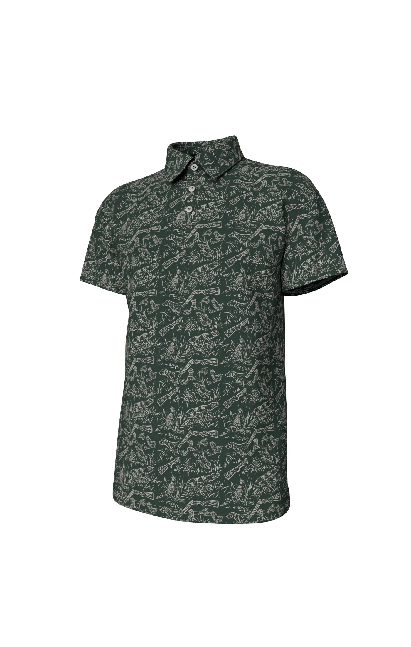 Southern Point Pointer Duck Green Polo