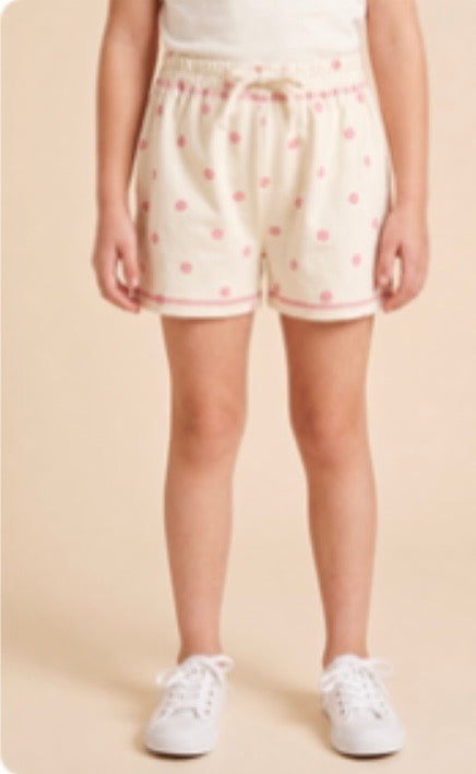 Hayden Girls Pink Polka Dot Shorts