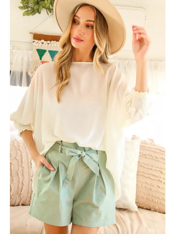 Amazing in Sage Shorts Vine & Love