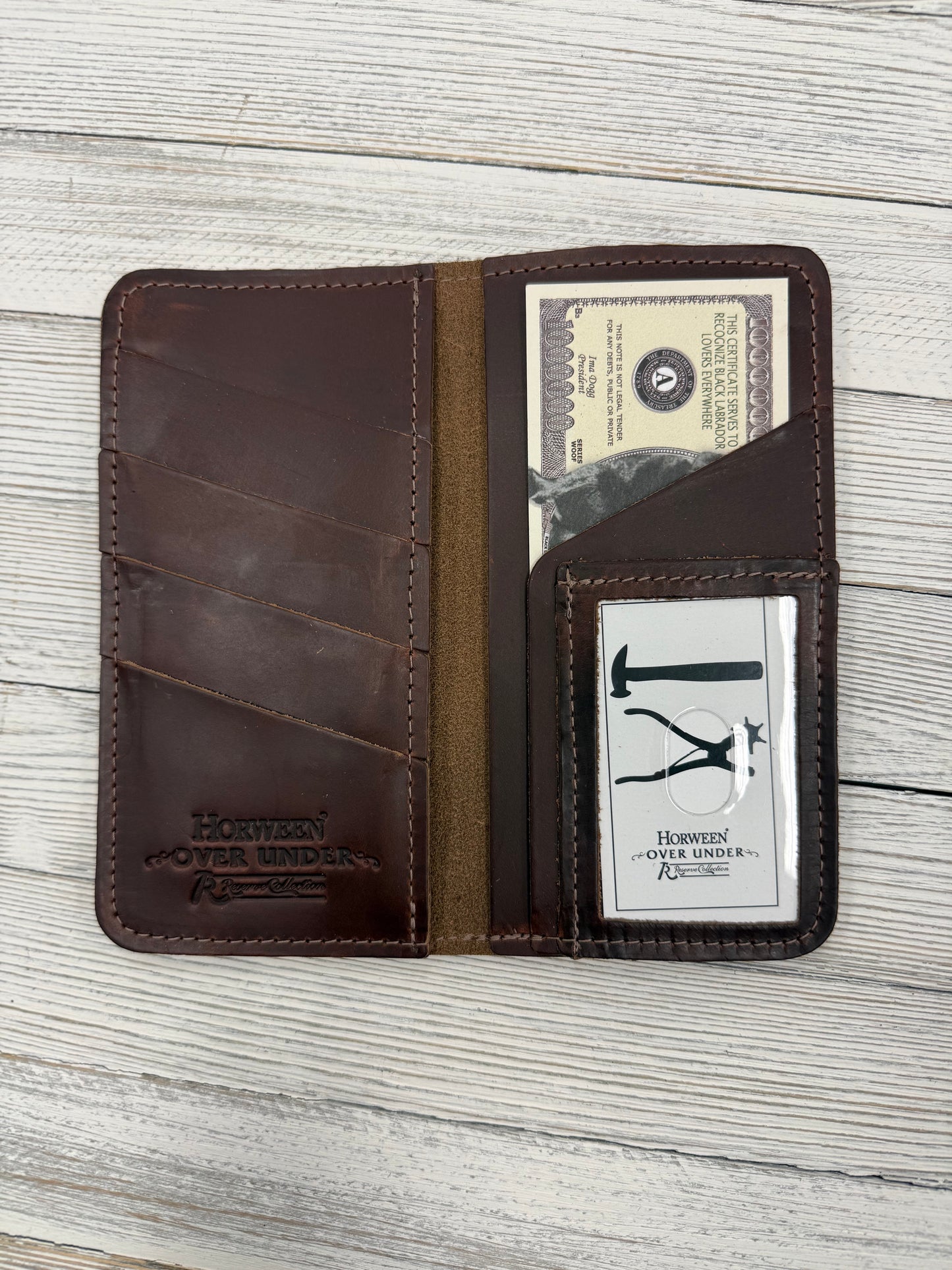 Over Under Bison Checkbook Wallet