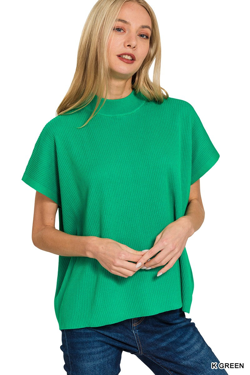 Kelly Green Top by Zenana