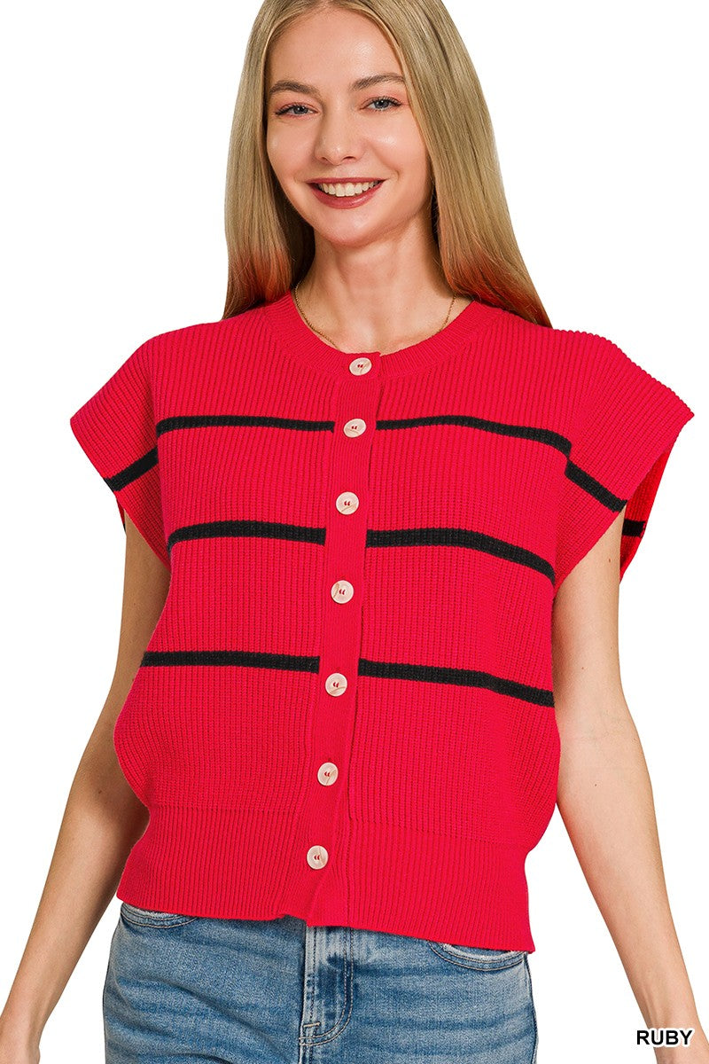 Ruby & Black in Stripes Sweater
