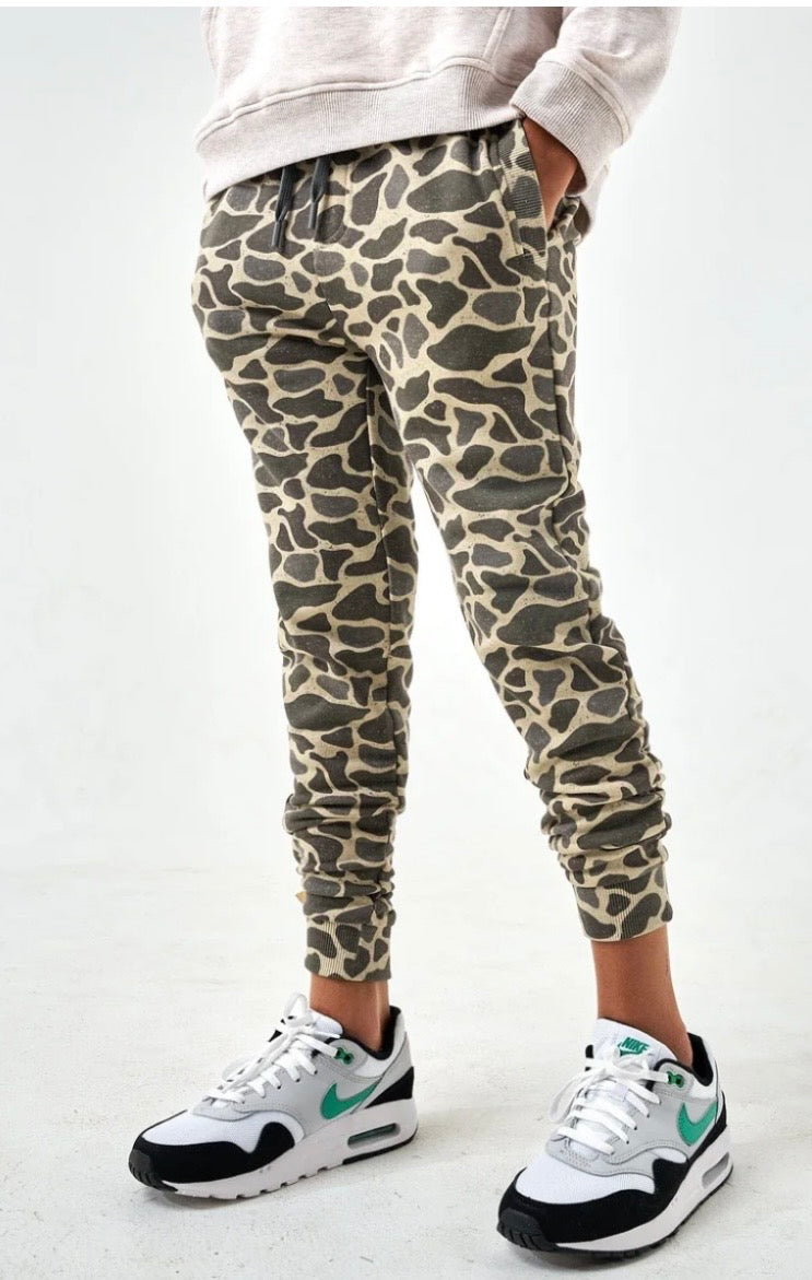 Burlebo Fleece Youth Jogger Classic Deer Camo