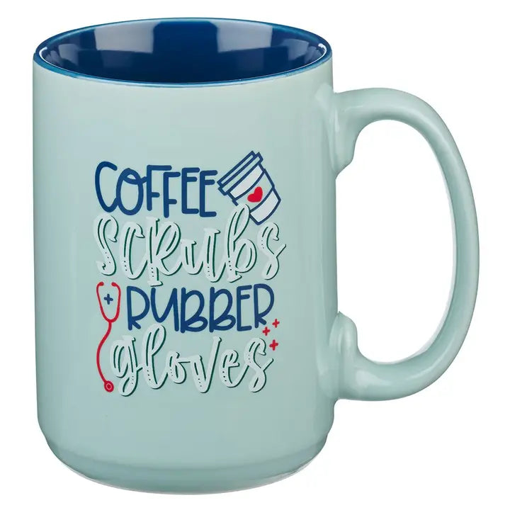 Coffee, Scrubs, Rubber Gloves Cup