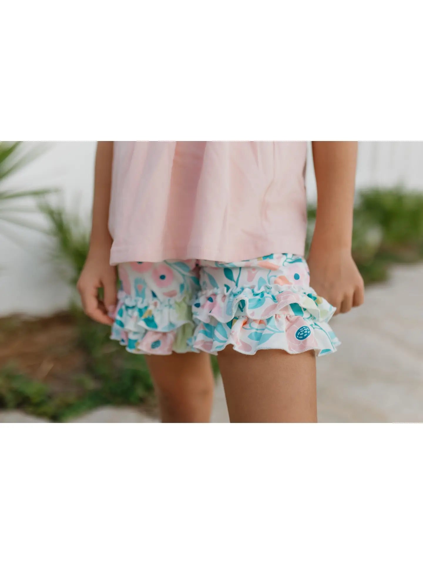 Blush Pink Ruffle 2pc Outfit