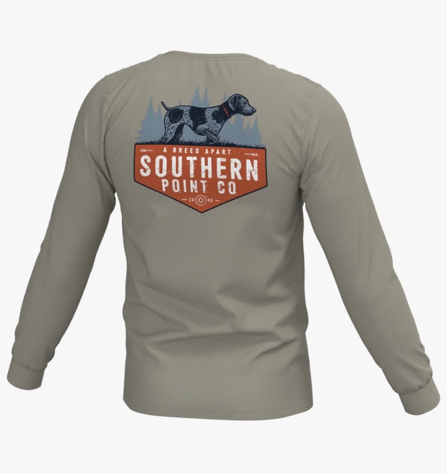 Southern Point Down South Long Sleeve Pocket Tee