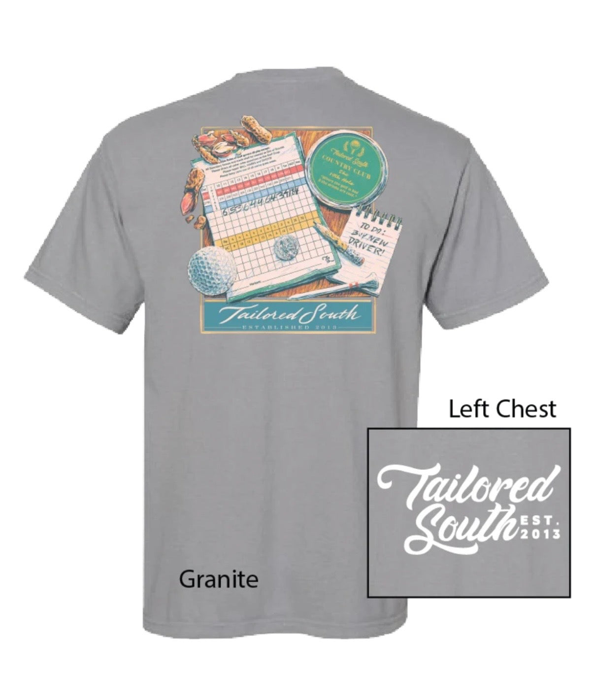 Tailored South Golf Granite T-shirt