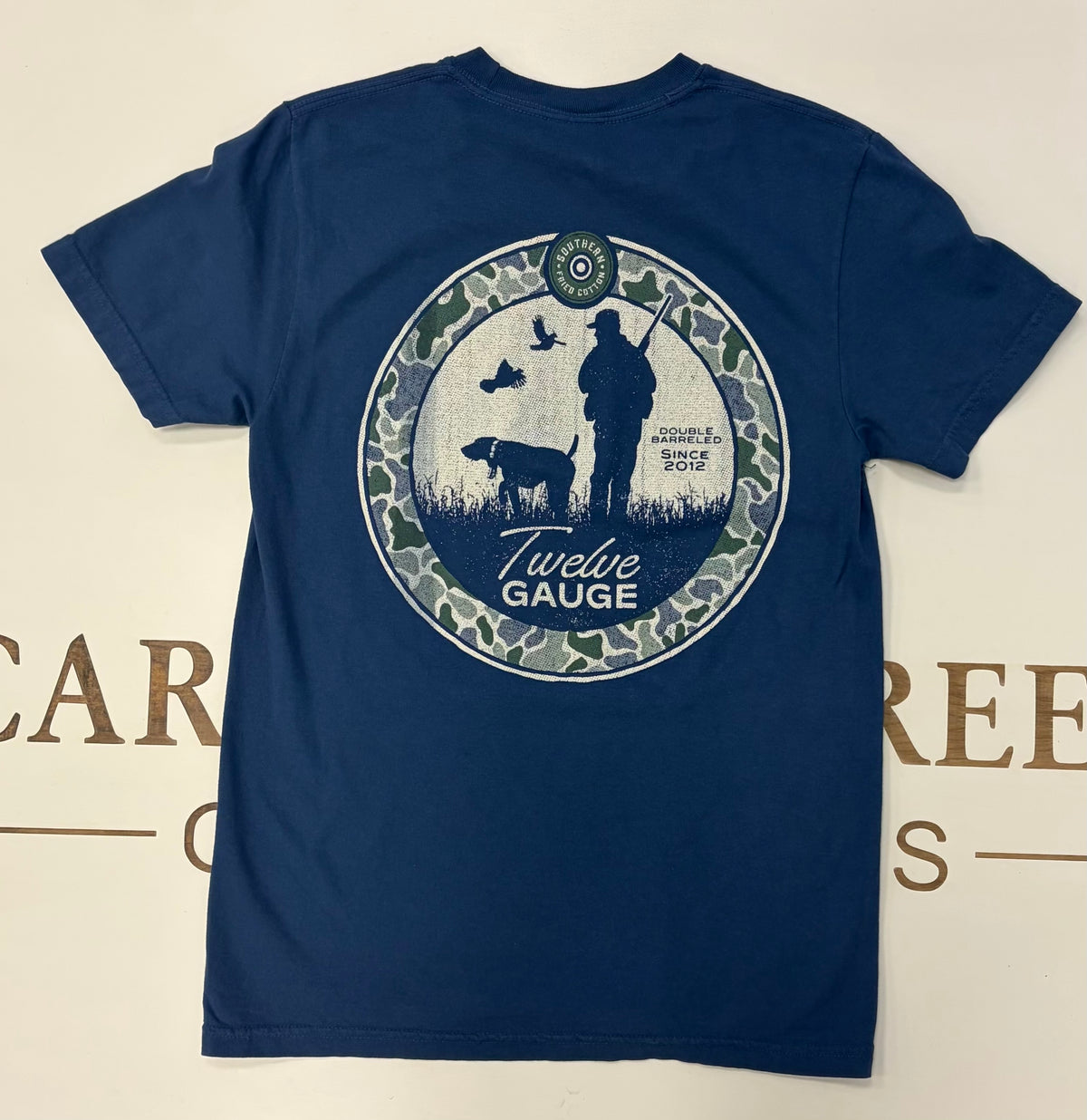 Southern Fried Cotton Twelve Gauge Tee in Navy