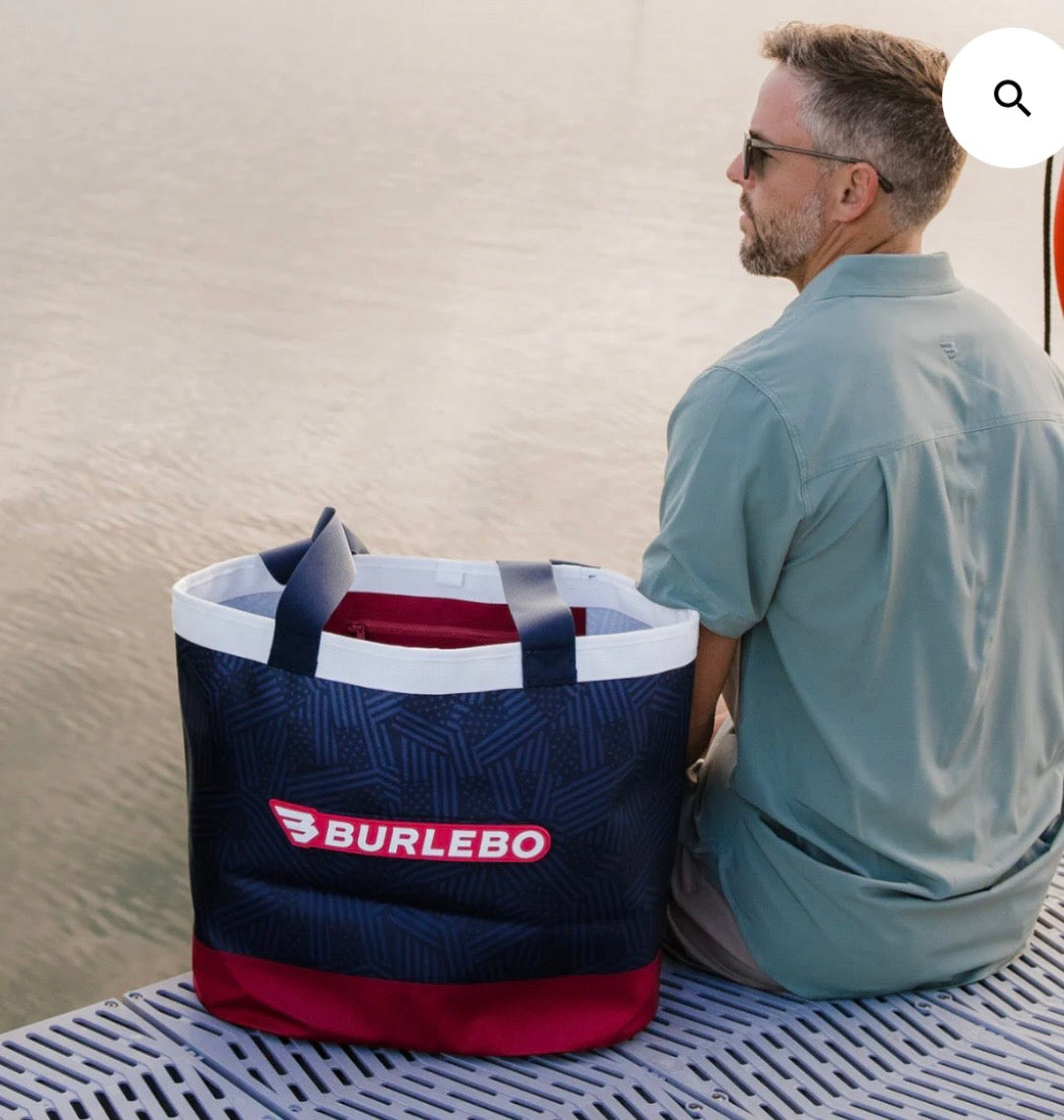 Burlebo Waterproof Stars and Stripes Tote
