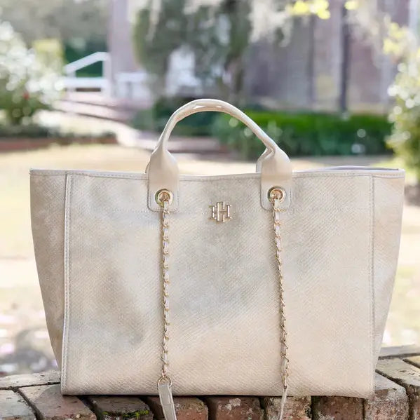 Melissa Tote Bag Shimmer Champagne by Carolina Hill