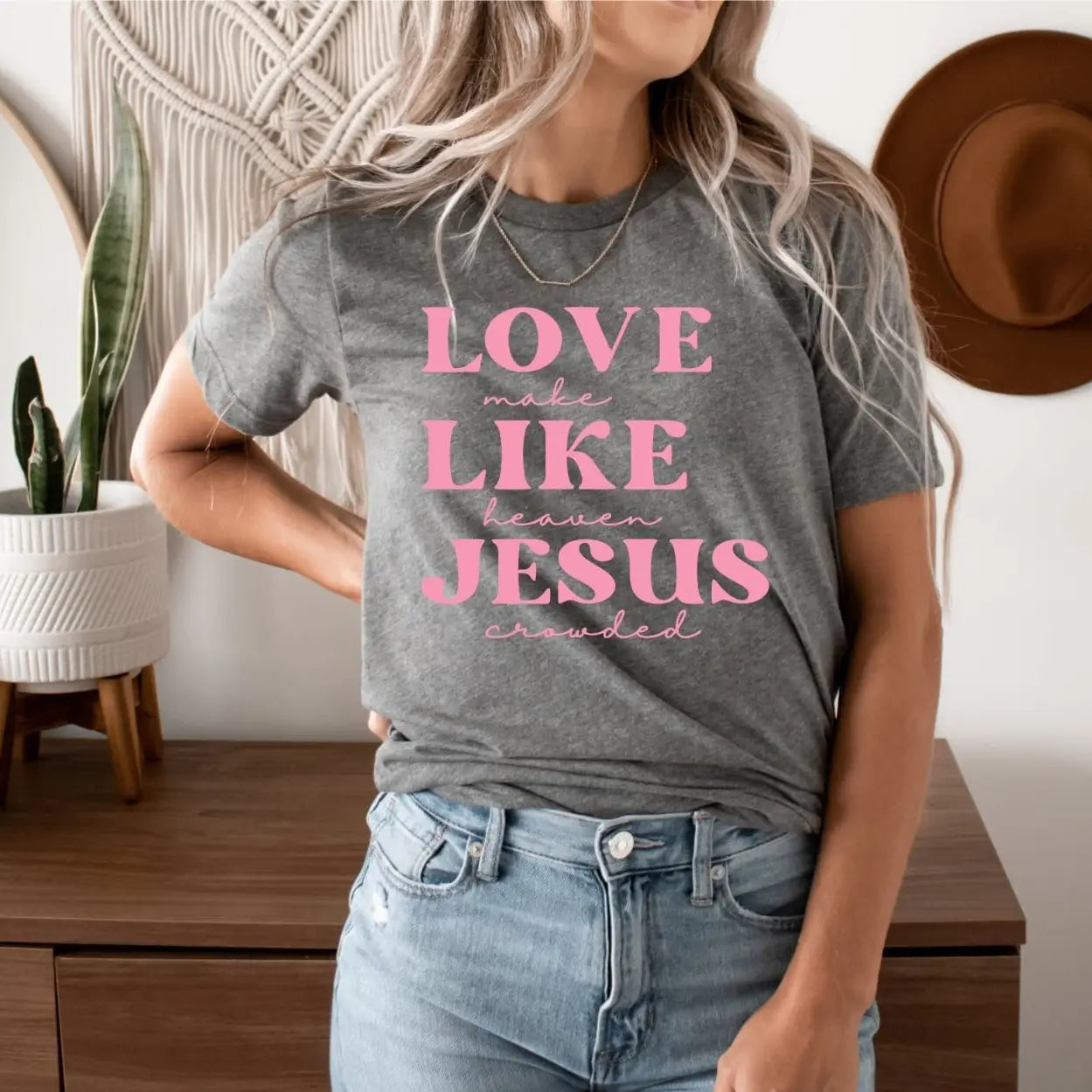 Love Like Jesus Grey Tee
