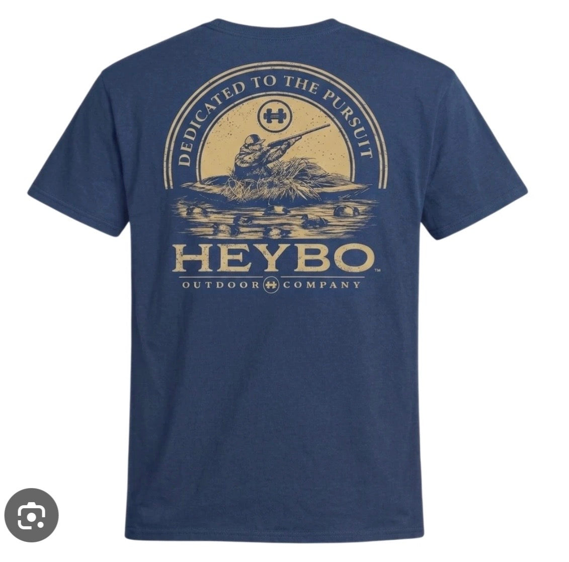 Heybo Layout Boat Tee in Navy