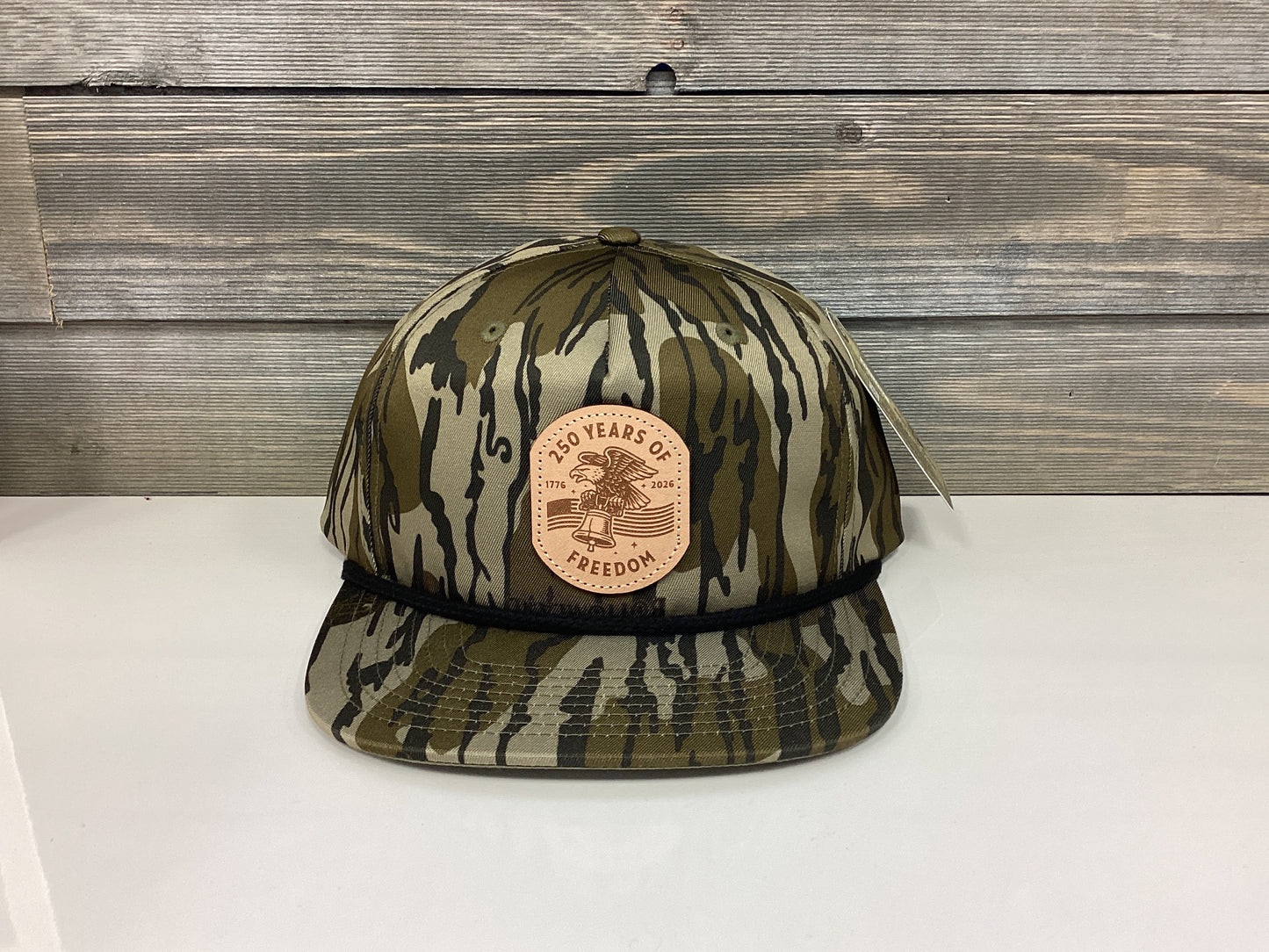 America’s Freedom 250 Years Mossy Oak Bottomland w/ Black Rope Hat 256