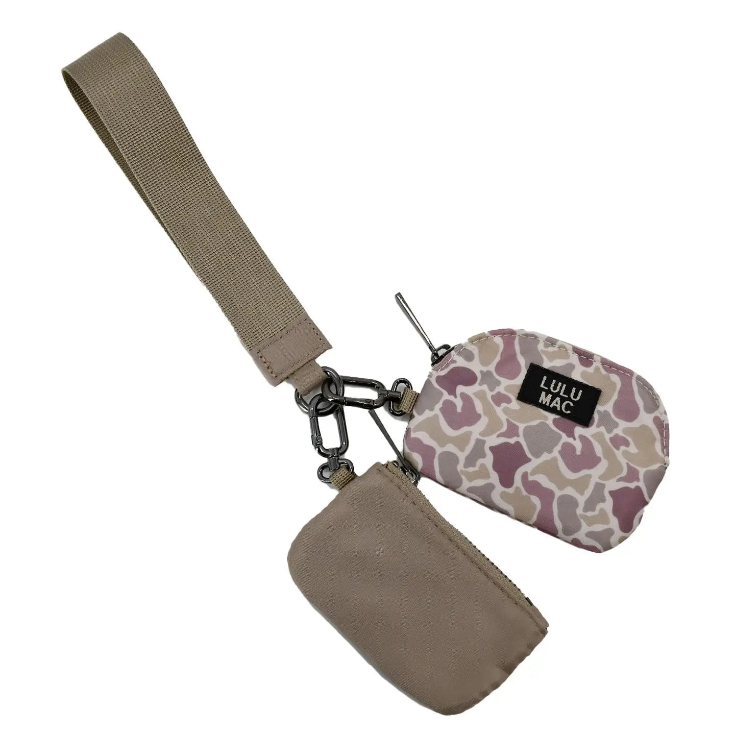 Lulu Mac Camo/Beige Wristlet