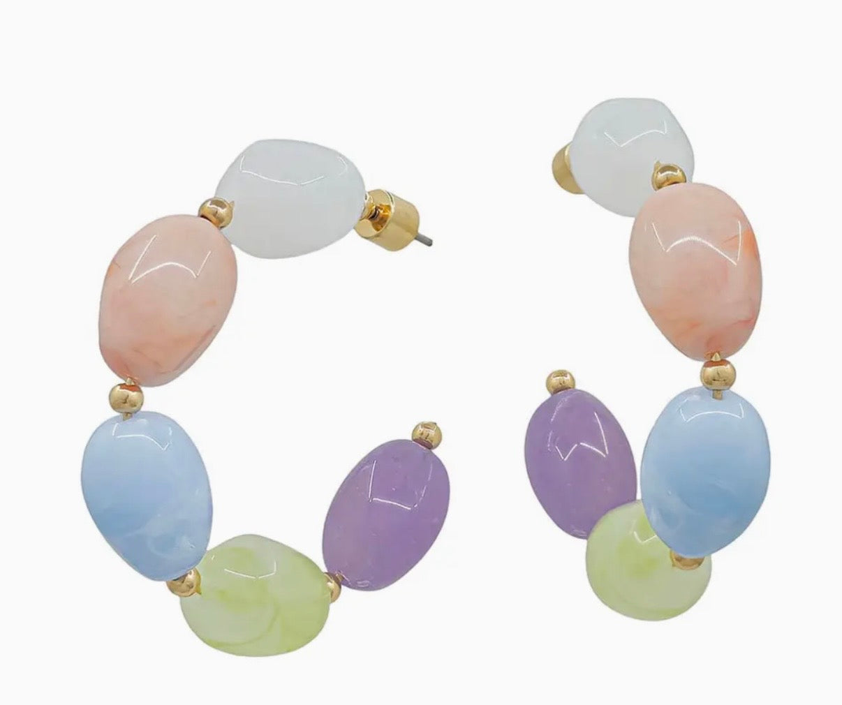 Multi Oval Hoop Earrings
