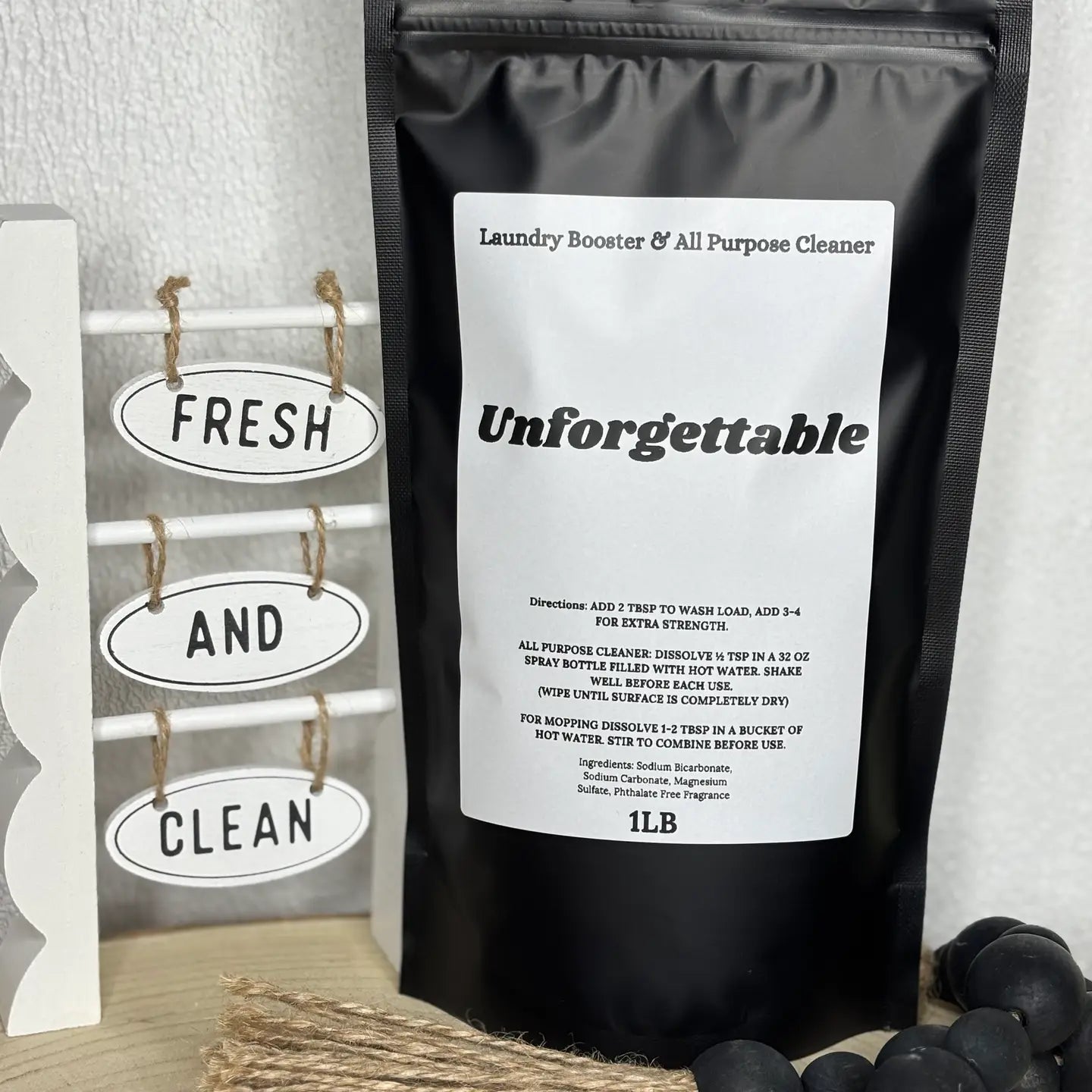 Pink August Unforgettable Laundry Powder & All Purpose Cleaner 1lb