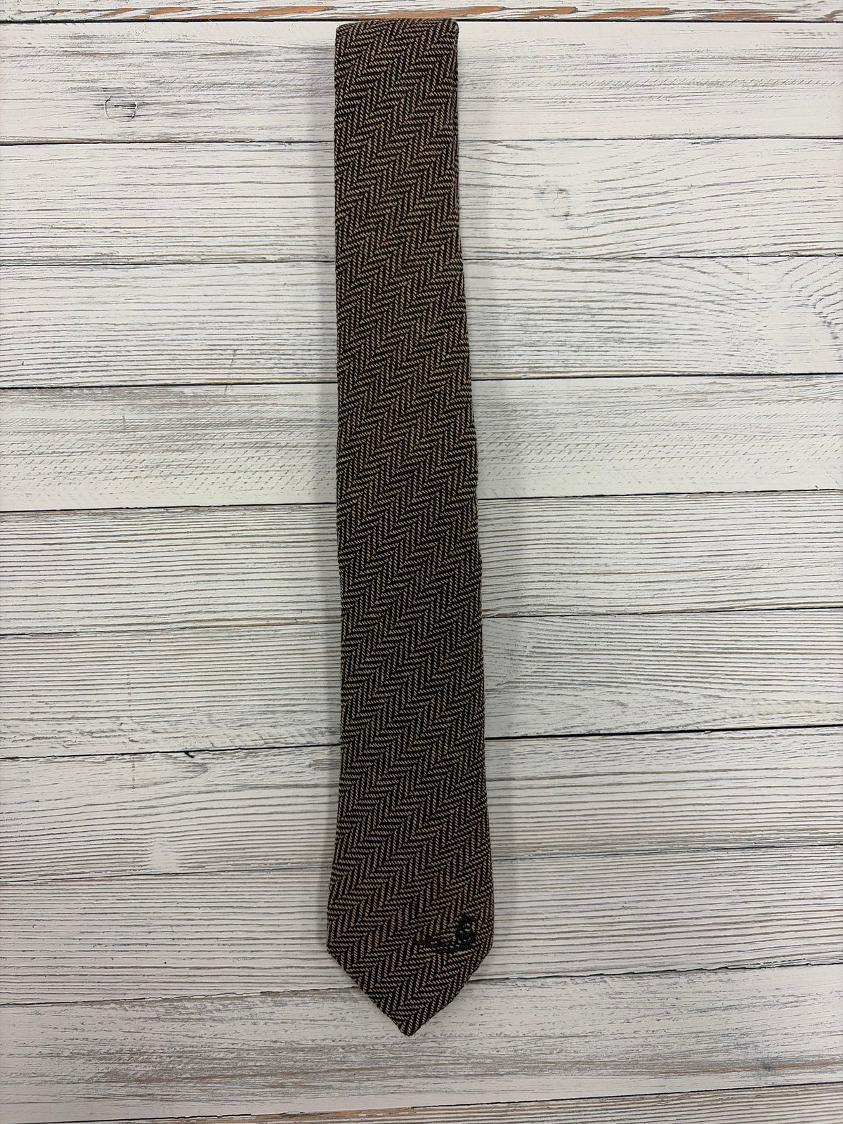 Dixie Decoy Herringbone Wool Tweed Necktie