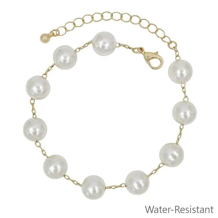 Gold Pearl Bracelet