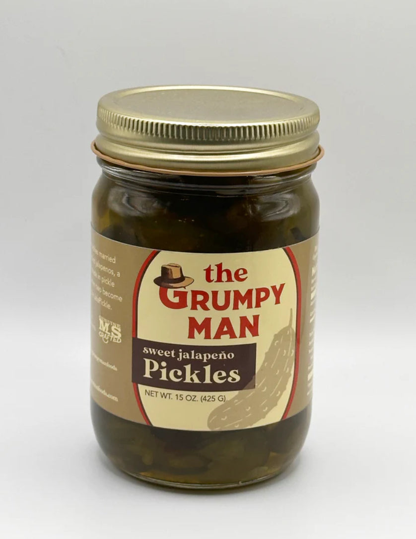 The Grumpy Man Sweet Jalapickles 15oz