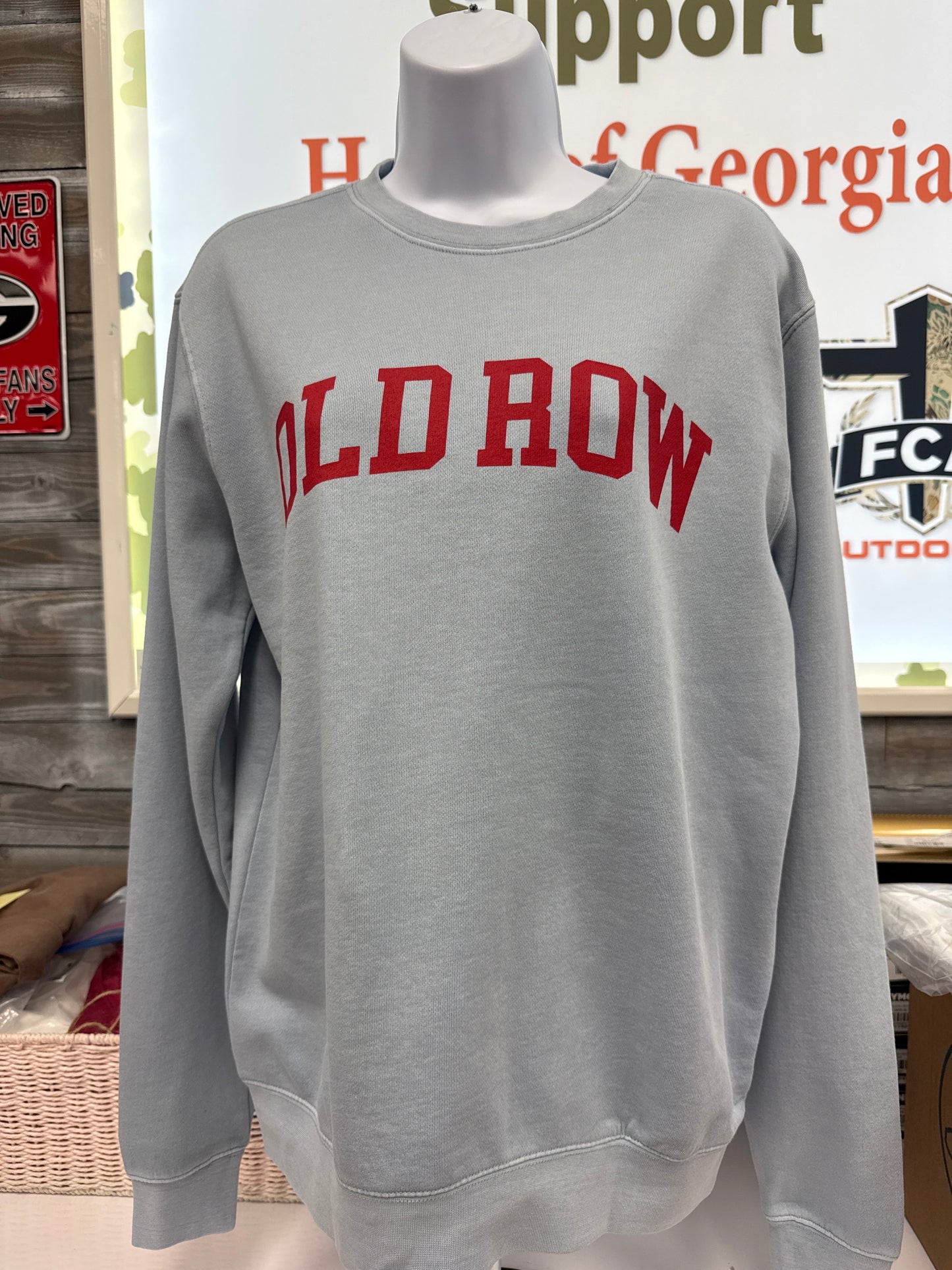 Old Row Pigment Dyed Crewneck in Hydrangea