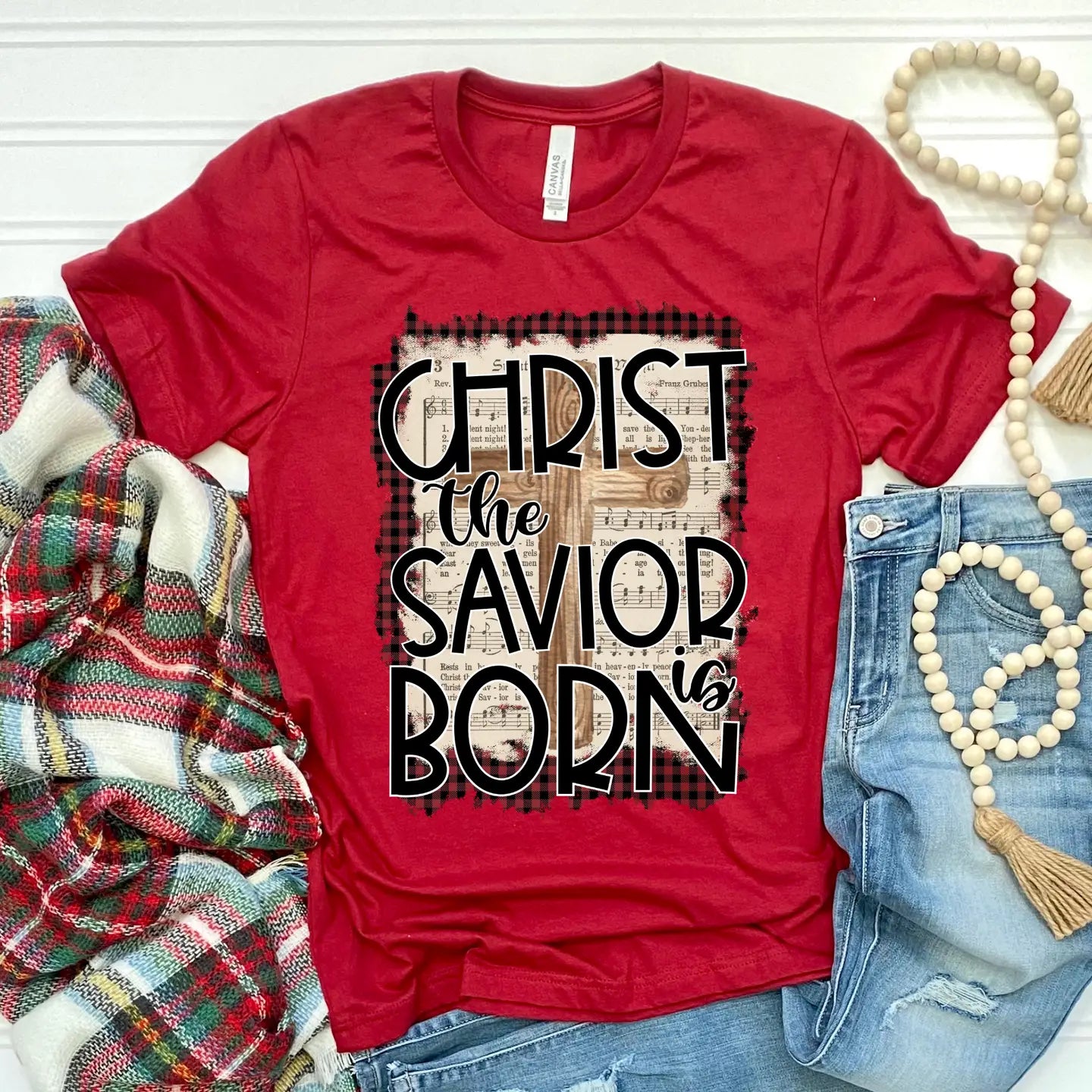The Savior is Born Red T-shirt