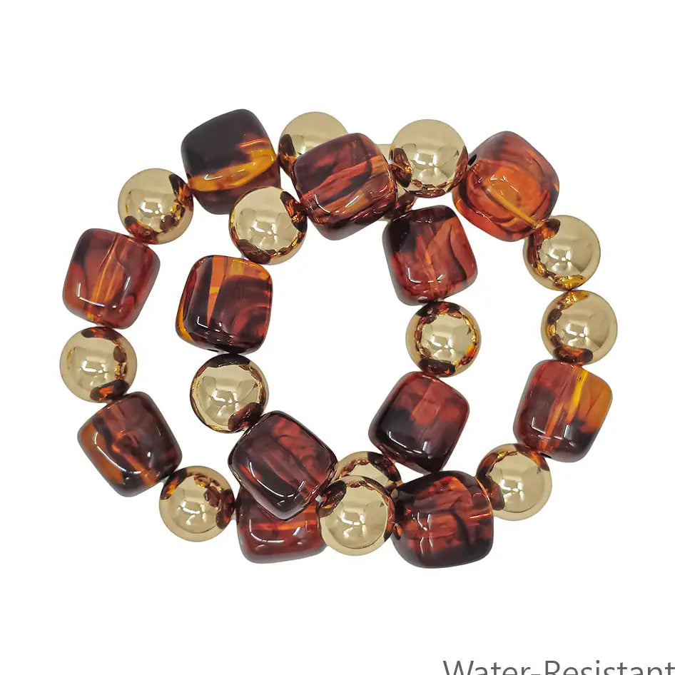 Gold & Brown Bangles