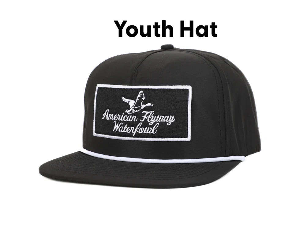 AFW Throwback Vintage Rope Hat Black W/patch Youth