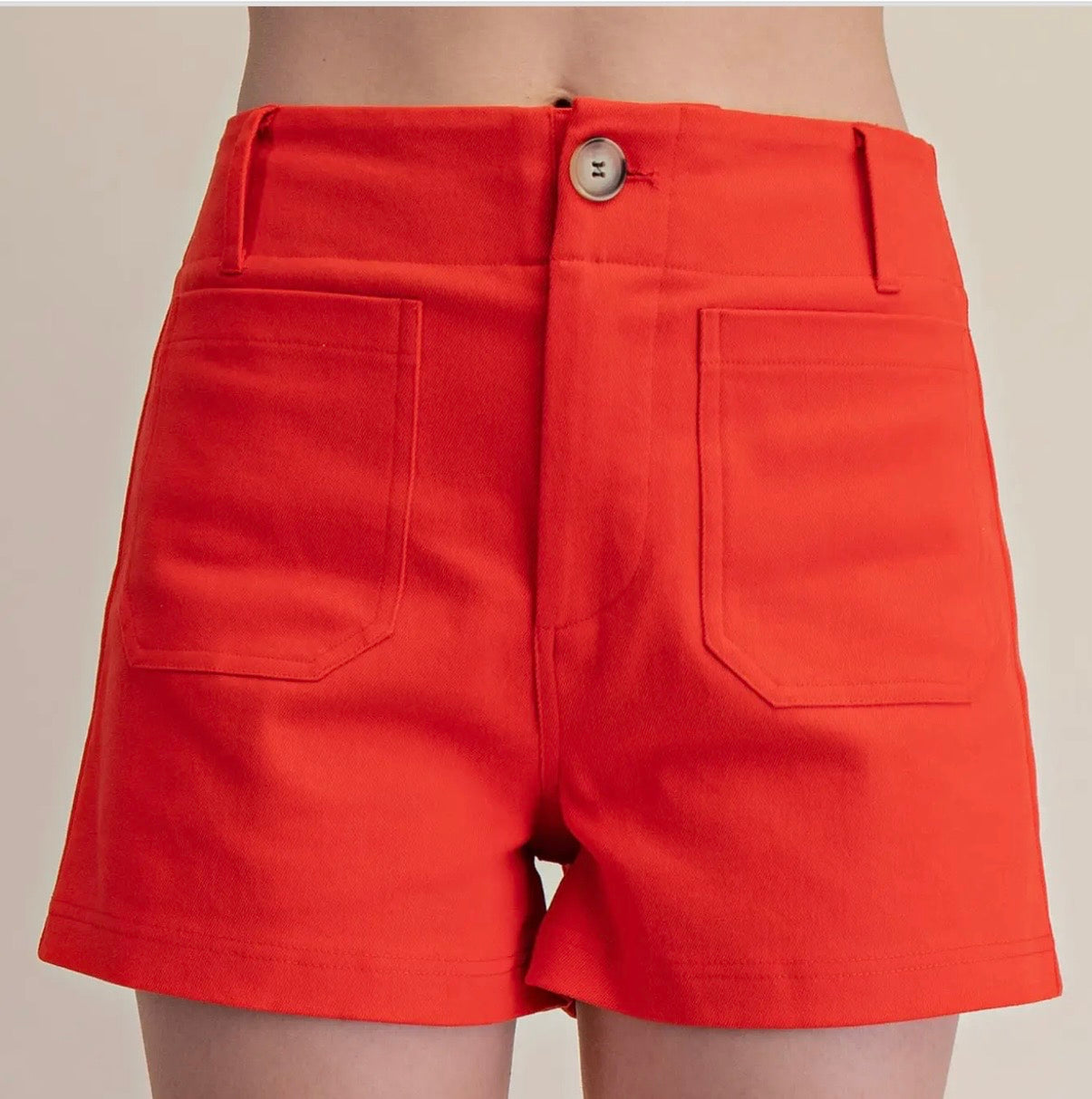 Chelsey Red Shorts