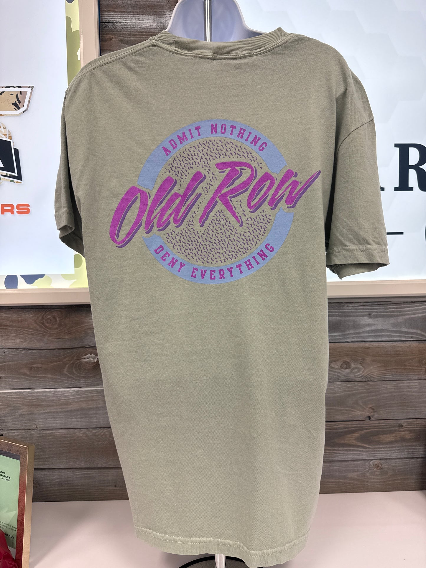 Old Row Outdoors 80s Camo Circle in Light Green