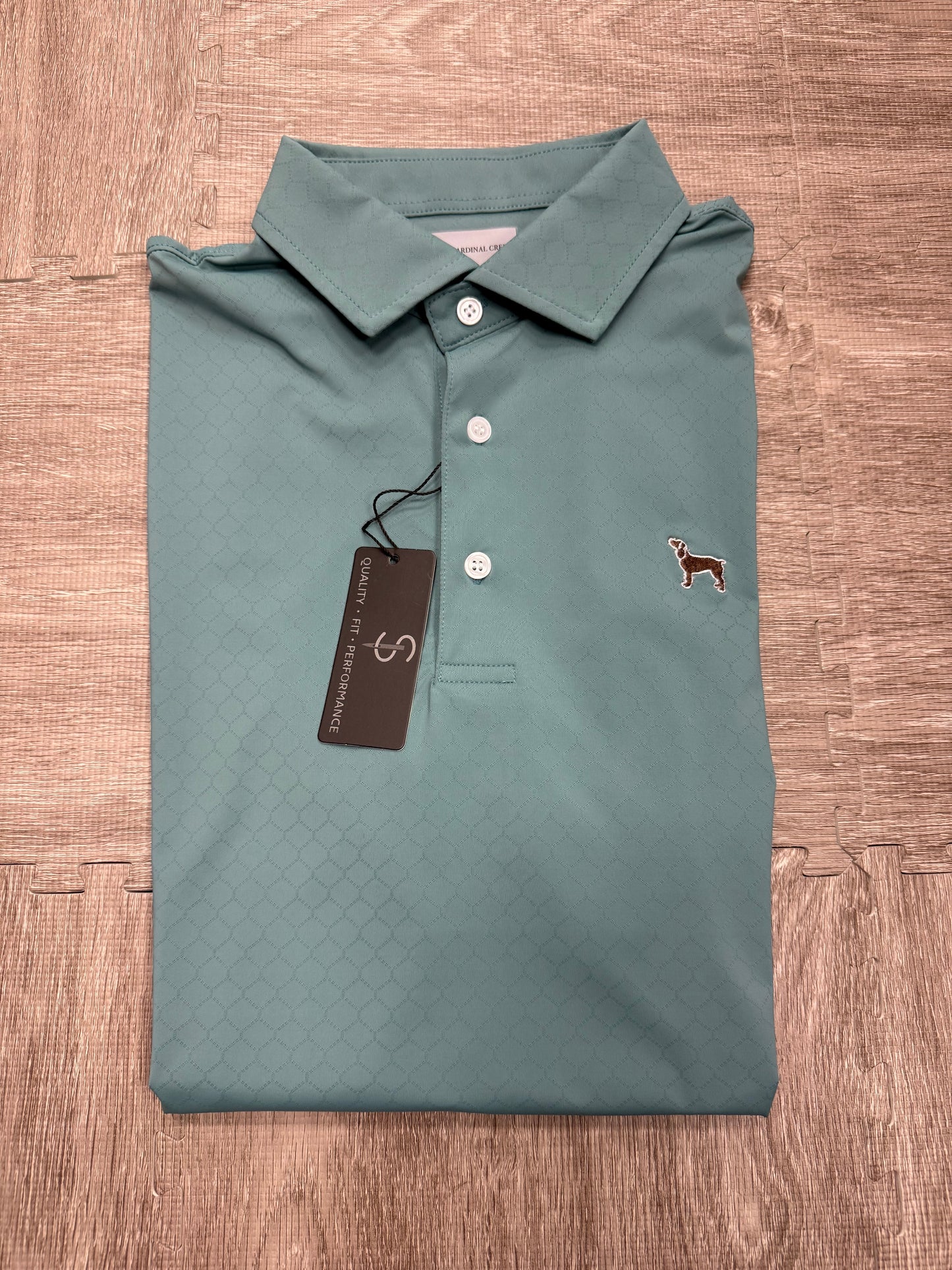 Cardinal Creek Teal Logo Polo