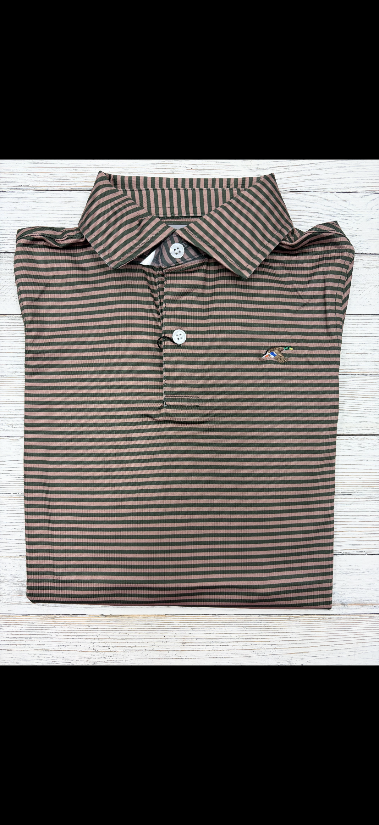 Cardinal Creek Loden/Khaki Youth Polo w/Mallard Logo