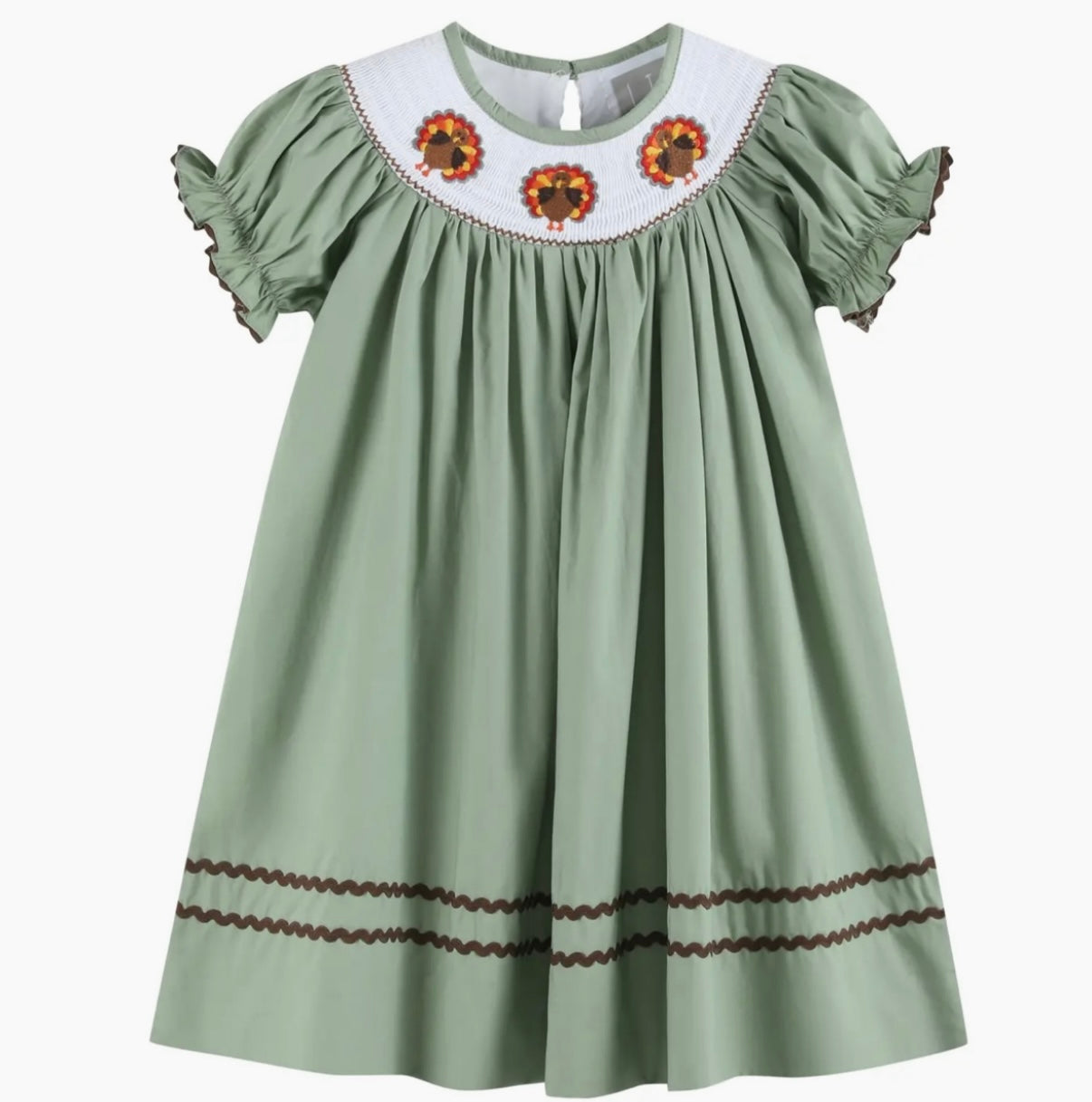Lil Catus Turkey Applique Dress