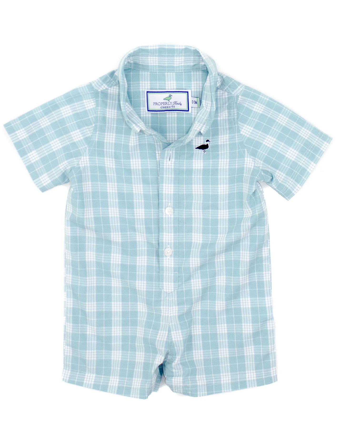 Properly Tied Baby Seasonal Shortall Spanish Moss