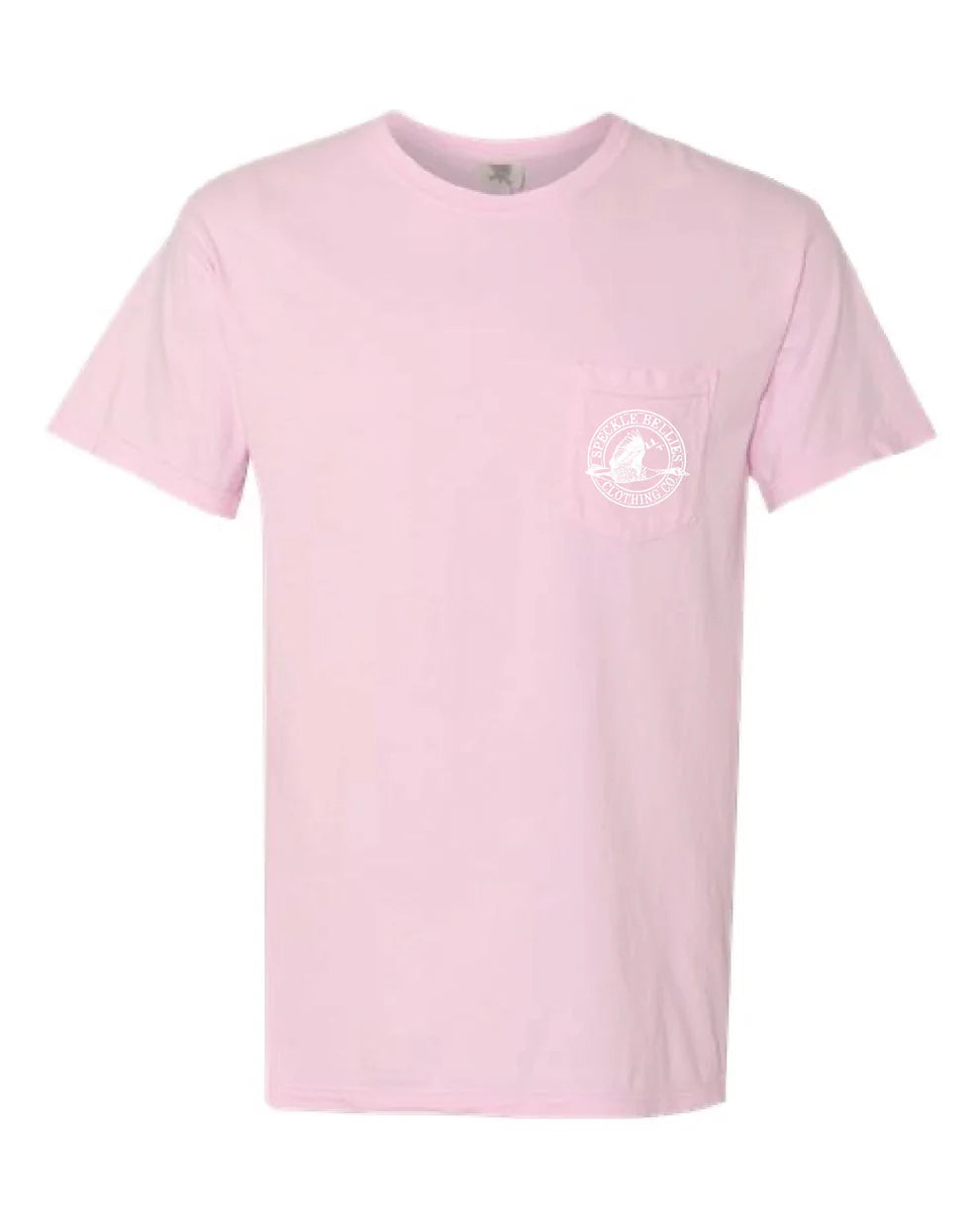 Speckled Bellies Ghost Camo Circle Logo in Blossom