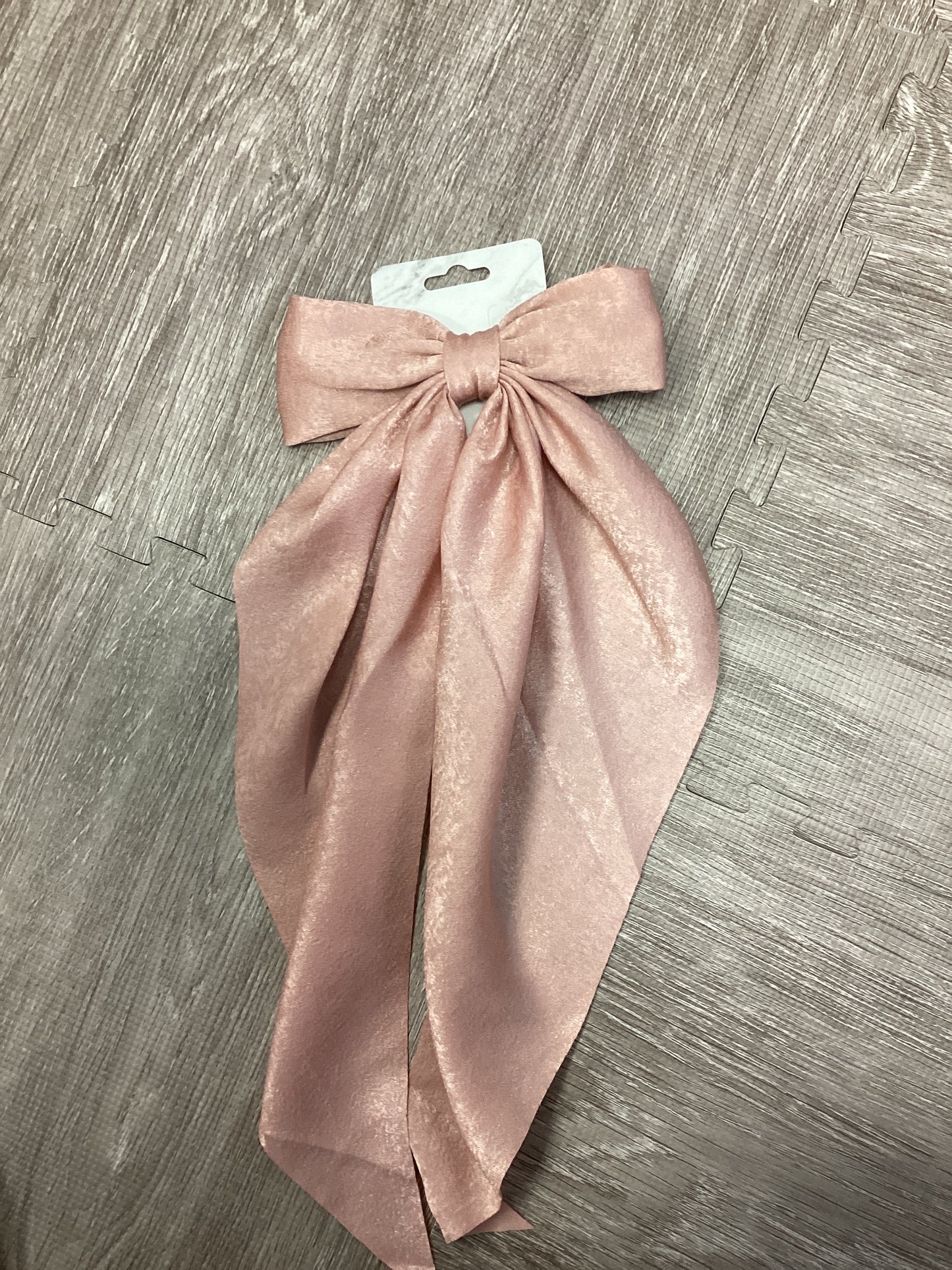 Blush Pink Jumbo Bow Clip