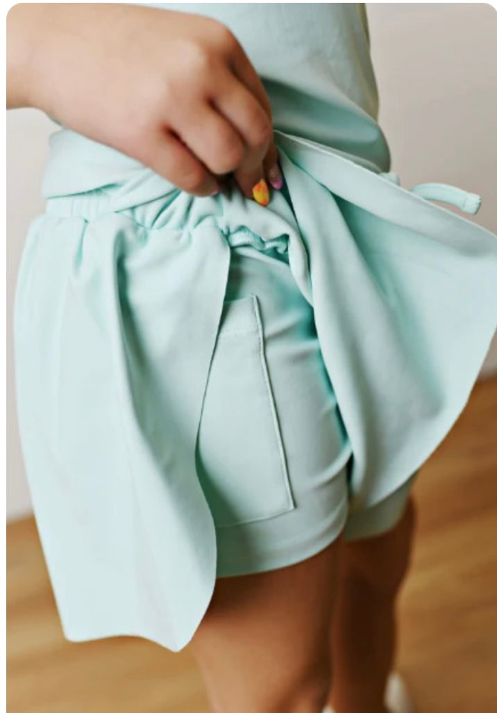 Swoon Aqua Butterfly Shortie