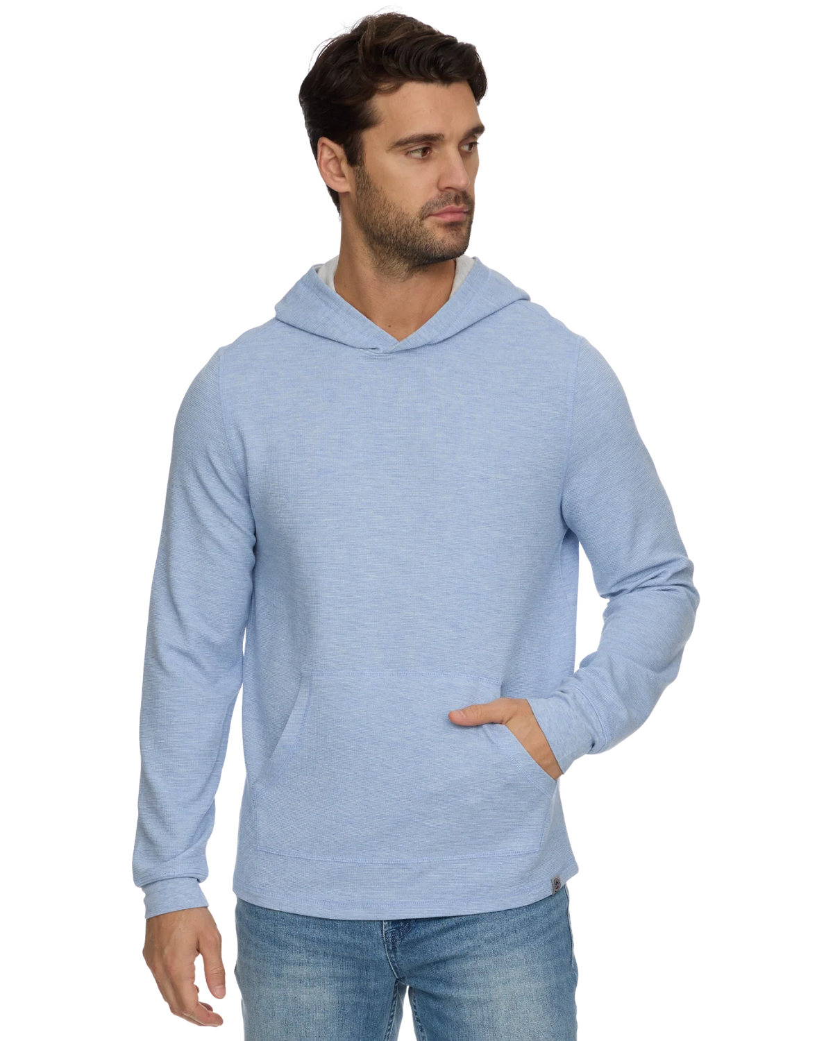 Flag & Anthem Fairbanks Waffle Hoodie Lt Blue Heather