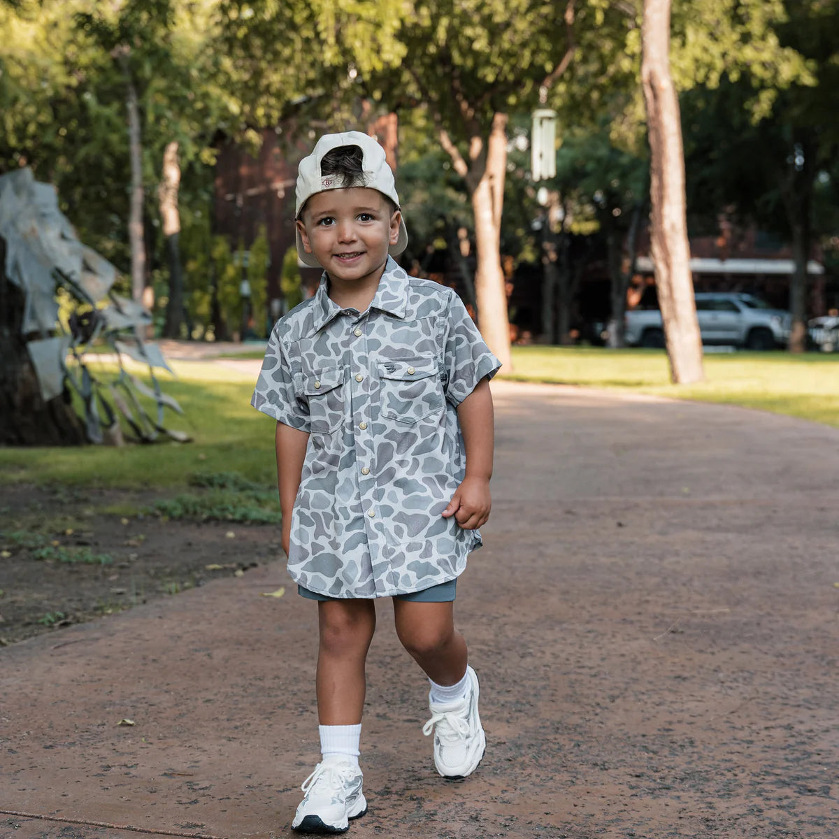 Burlebo Western Classic Deer Button Up Boys