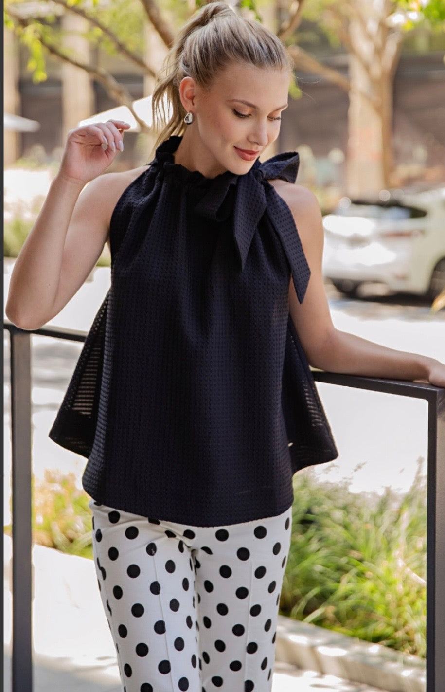 Paisley Black Top