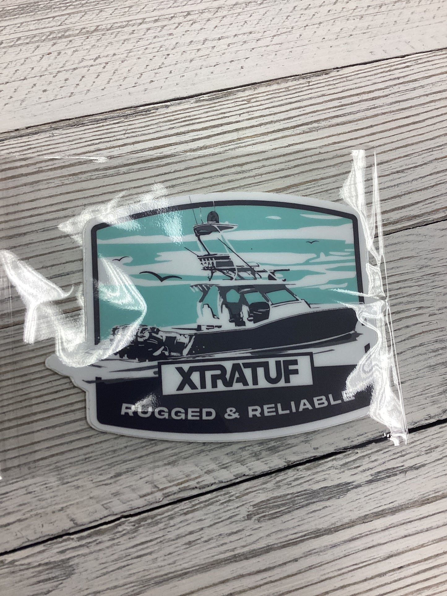Xtratuf Rugged & Reliable Boat Sticker