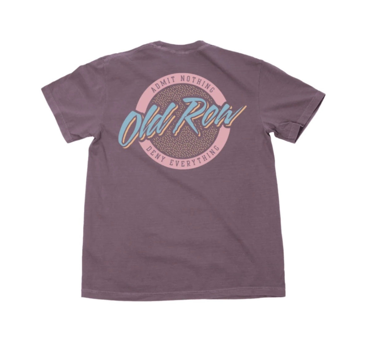 Old Row Circle Logo Pocket Tee Wine