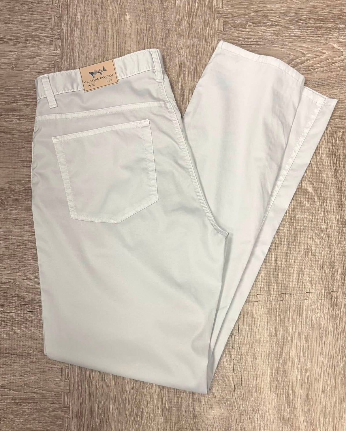 Coastal Cotton Performance Pants in Stone