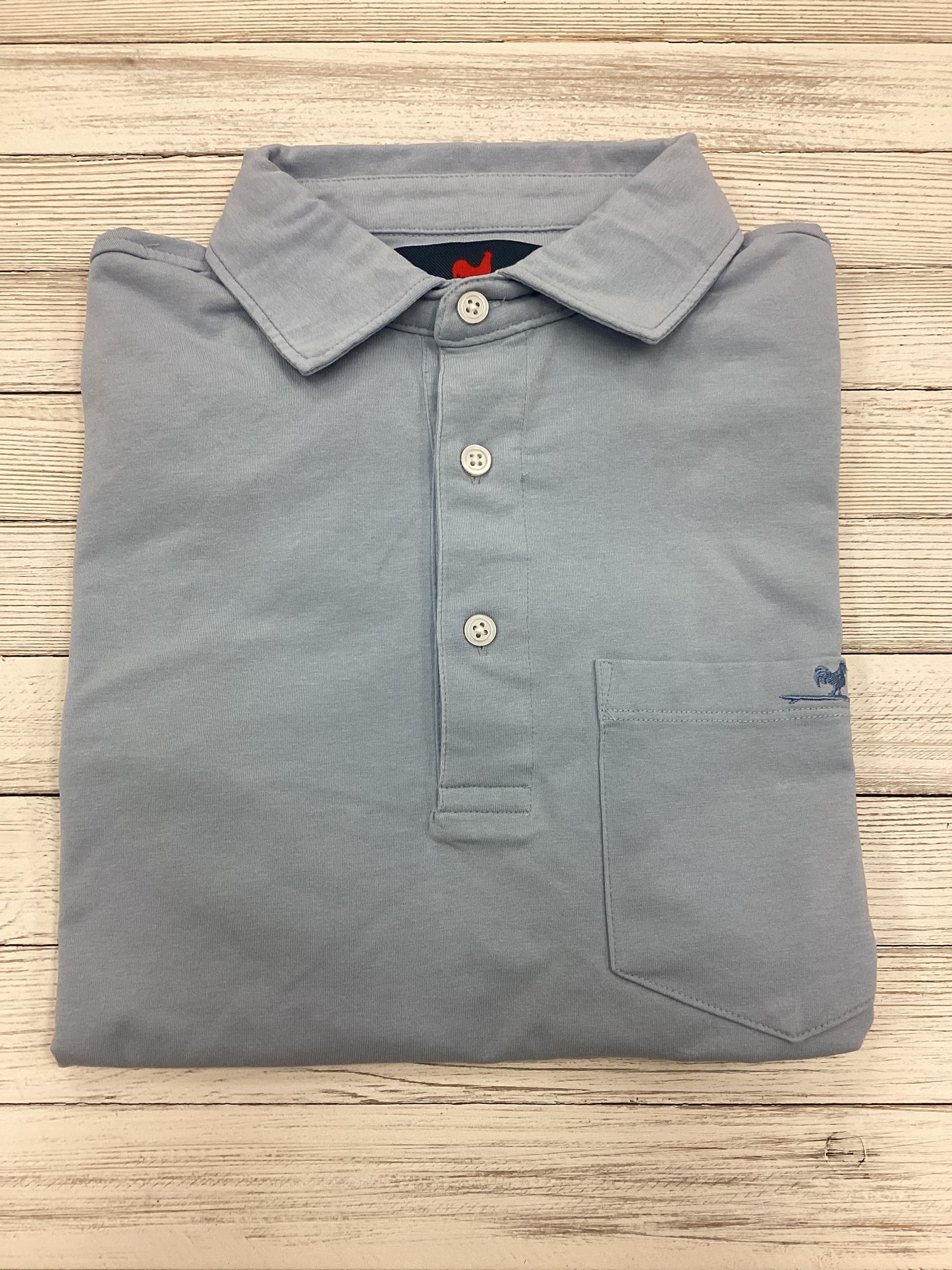 Beach & Barn Road Trip Polo Chambray