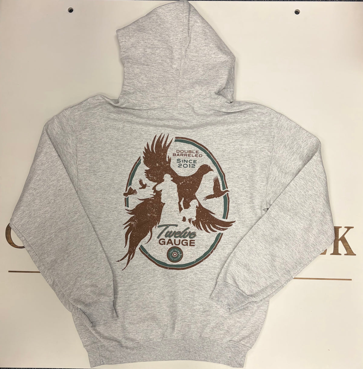 Southern Fried Cotton Pheasant Twelve Gauge Hoodie in Ash