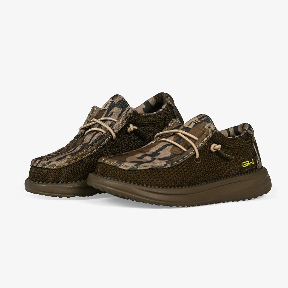 Gator Waders Kids/Youth 2 Tone Mossy Oak Bottomland Shoes